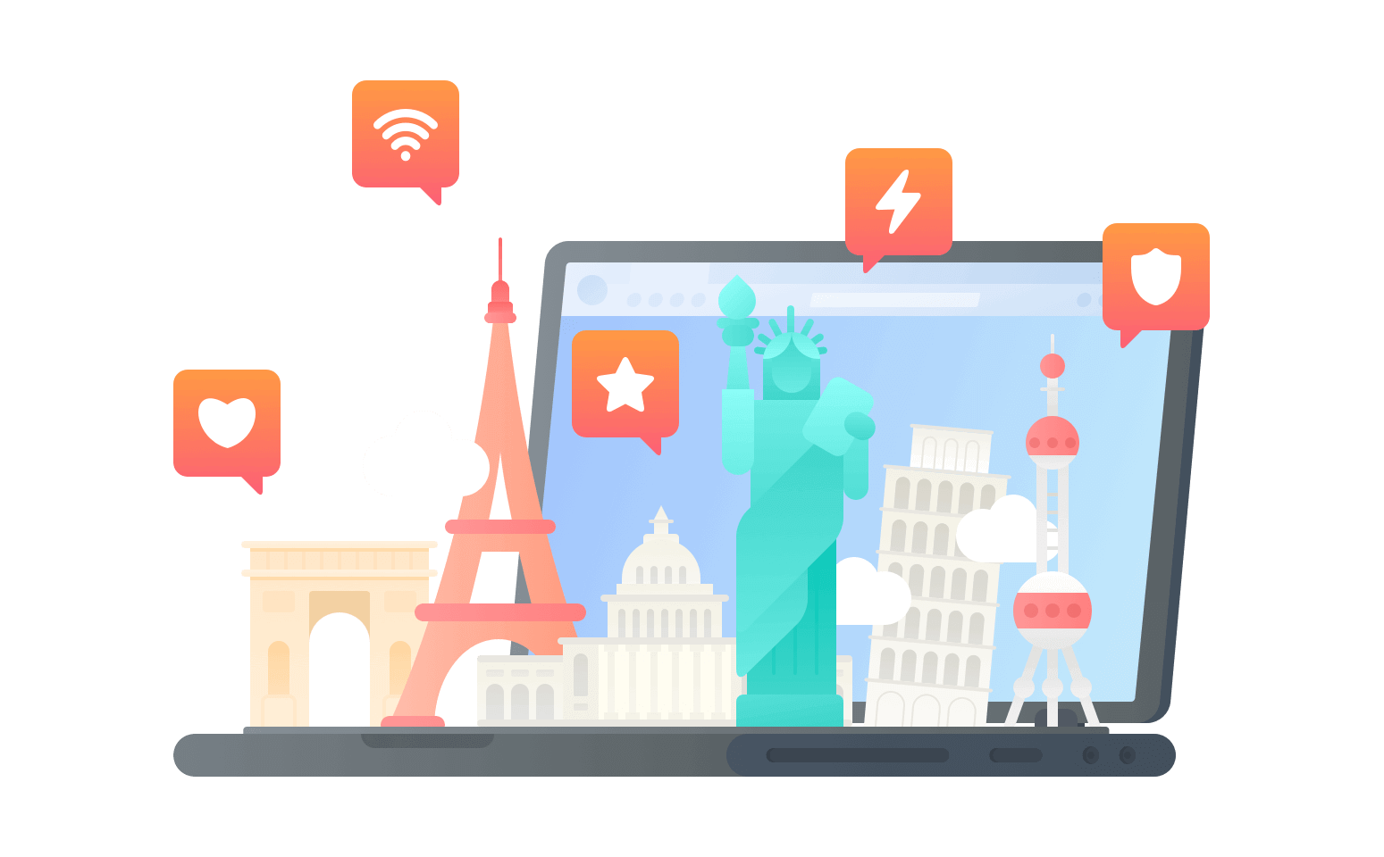 在中非共和国连接到中国的加速器 - 大陆VPN